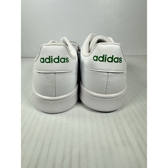 Size 10 Men’s Adidas Advantage Base Sneaker Shoes White Green GW2063 NEW - Picture 5 of 8
